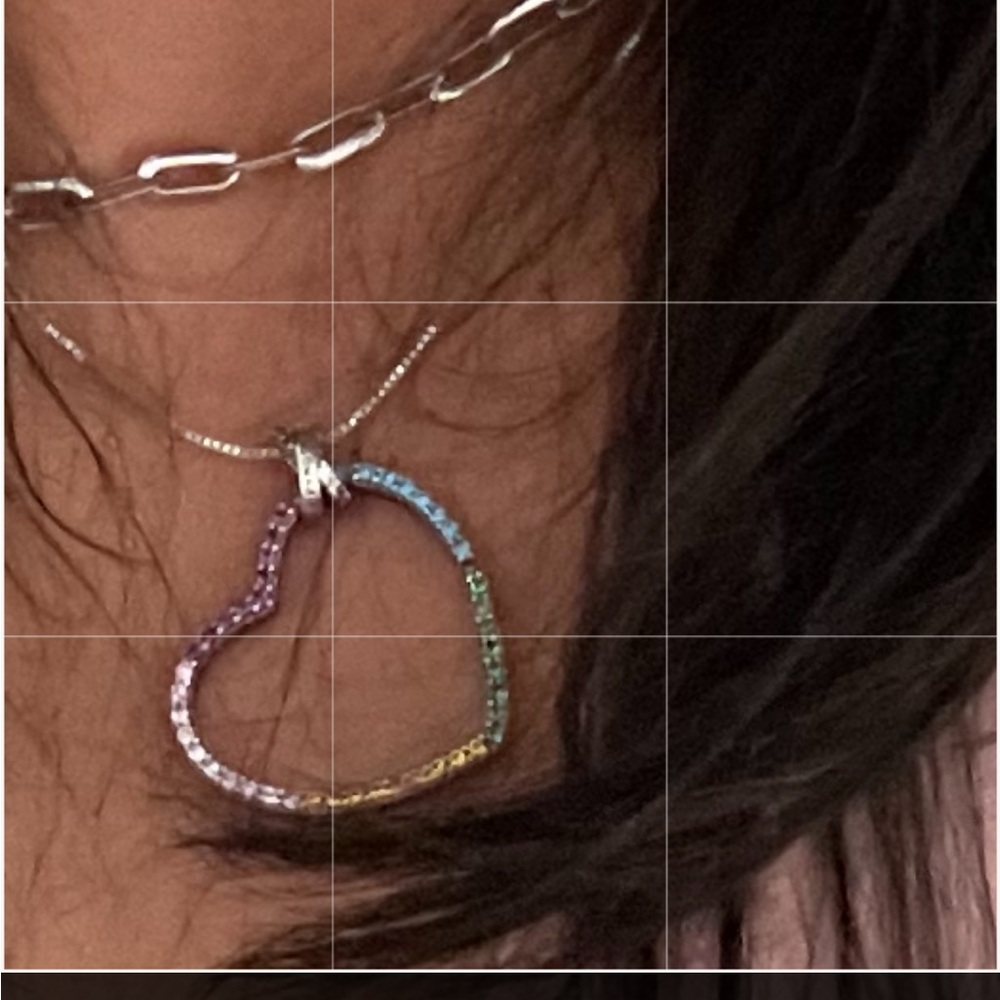 Elegant Silver Heart Necklace